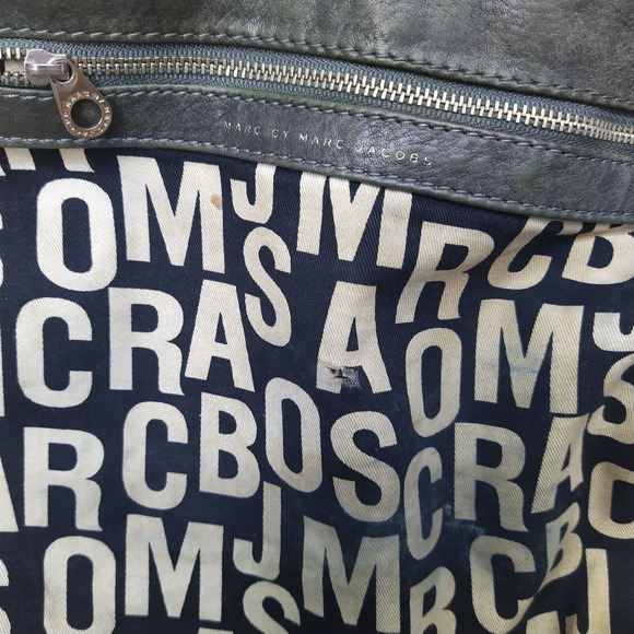 Marc By Marc Jacobs Olive Green Pebbled Leather Flap Closure Crossbody Bag - Picture 13 of 16